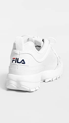 Fila Disruptor II - Women's White/Navy/Red Shoe Deals Outlet