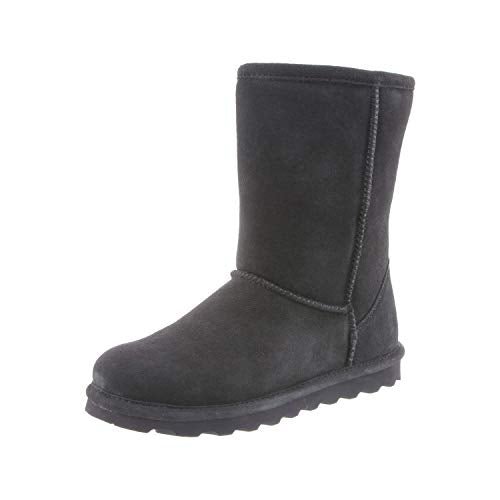 BEARPAW Elle Short Boots - Women's Charcoal Shoe Deals Outlet