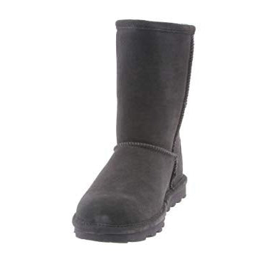 BEARPAW Elle Short Boots - Women's Charcoal Shoe Deals Outlet