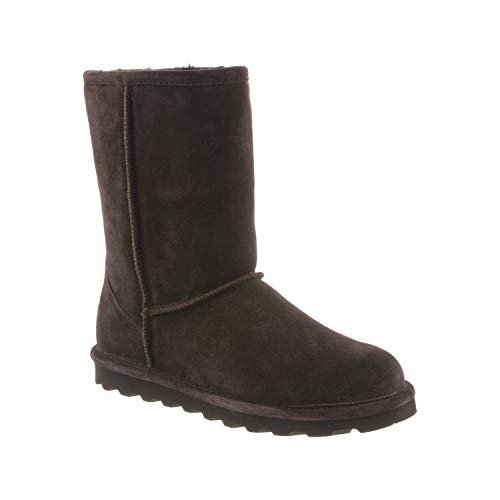 BEARPAW Elle Short Boots - Women's Chocolate Shoe Deals Outlet
