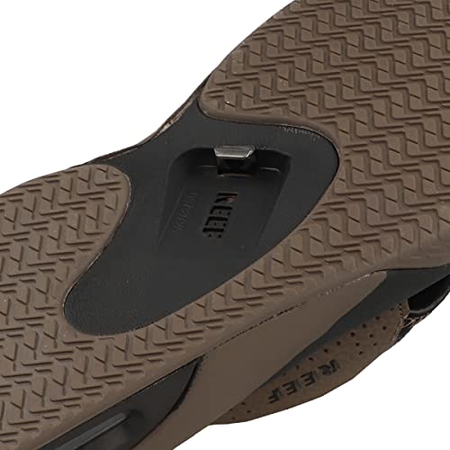 Reef Fanning Flip Flop - Men's Black and Tan Shoe Deals Outlet