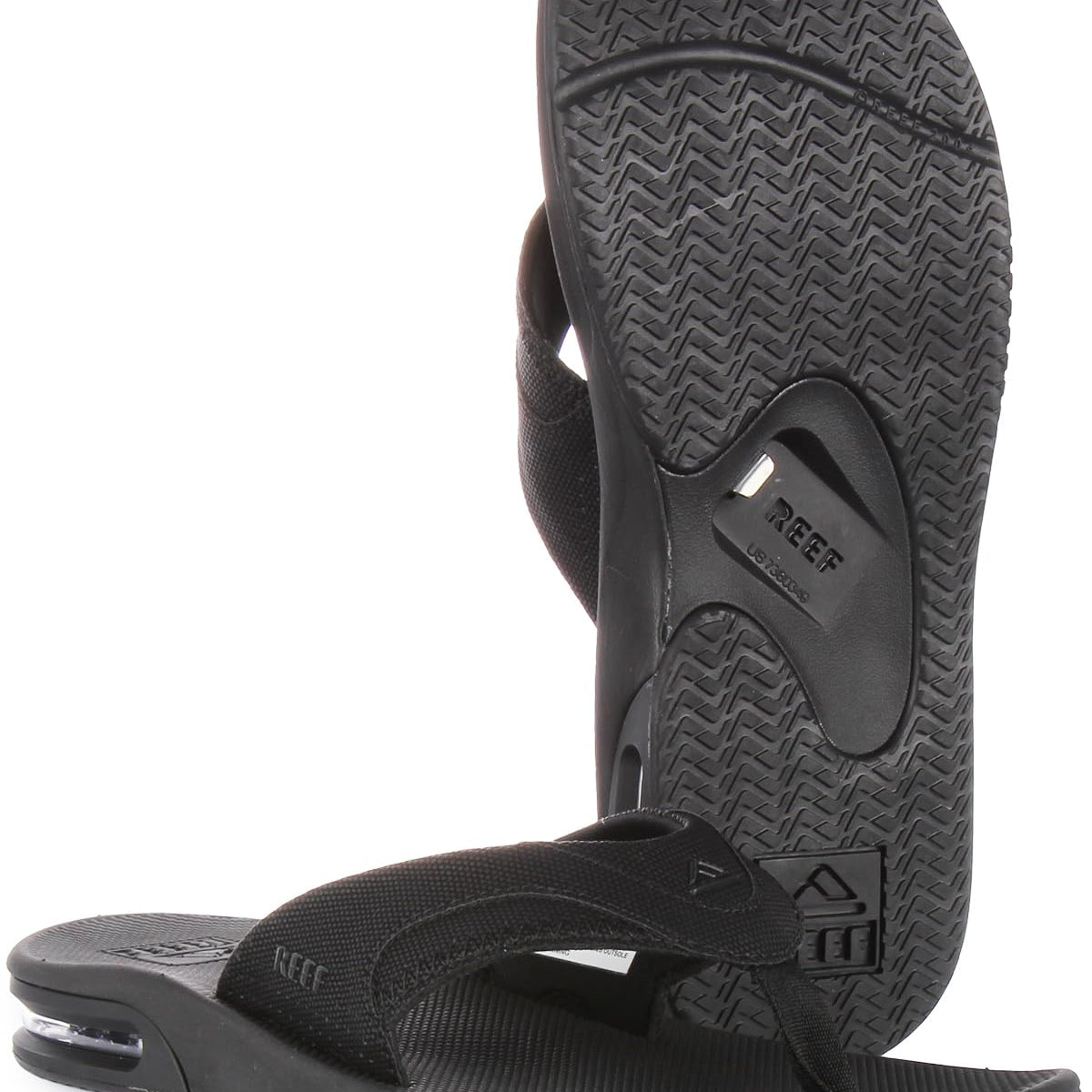 Reef Fanning - Men's All Black Shoe Deals Outlet