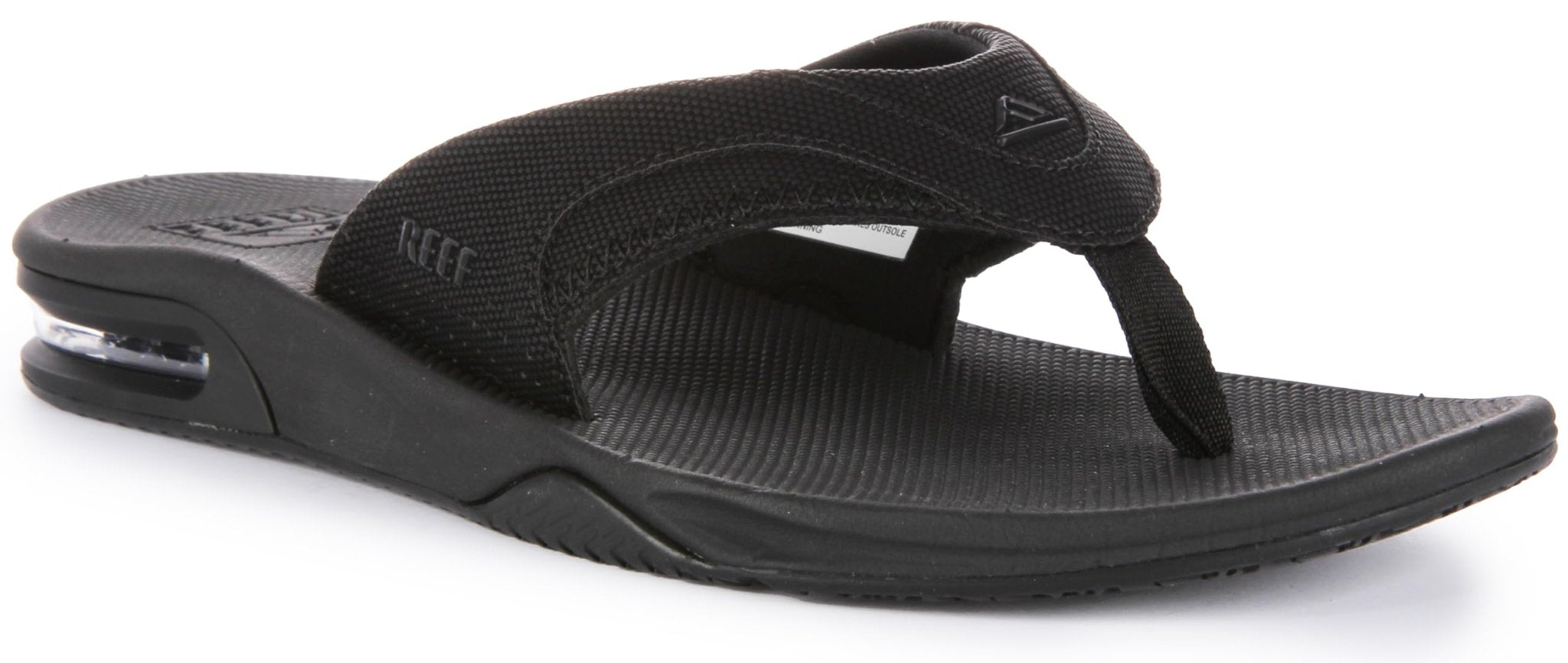 Reef Fanning - Men's All Black Shoe Deals Outlet