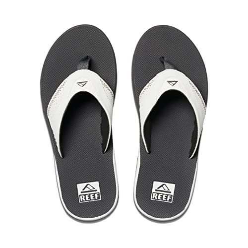 Reef Fanning - Men's Grey/White Shoe Deals Outlet