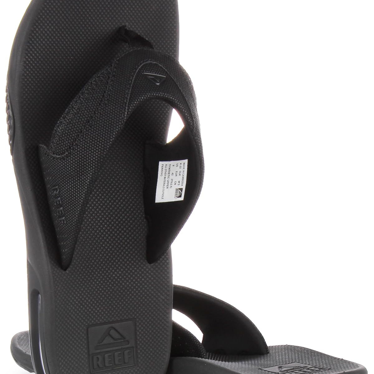 Reef Fanning - Men's All Black Shoe Deals Outlet
