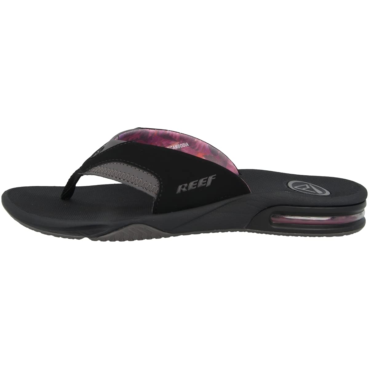 Reef Fanning - Women's Black/Grey Shoe Deals Outlet