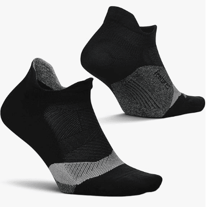 Feetures Elite Light Cushion No Show Tab Black Medium 840557156566 Shoe Deals Outlet