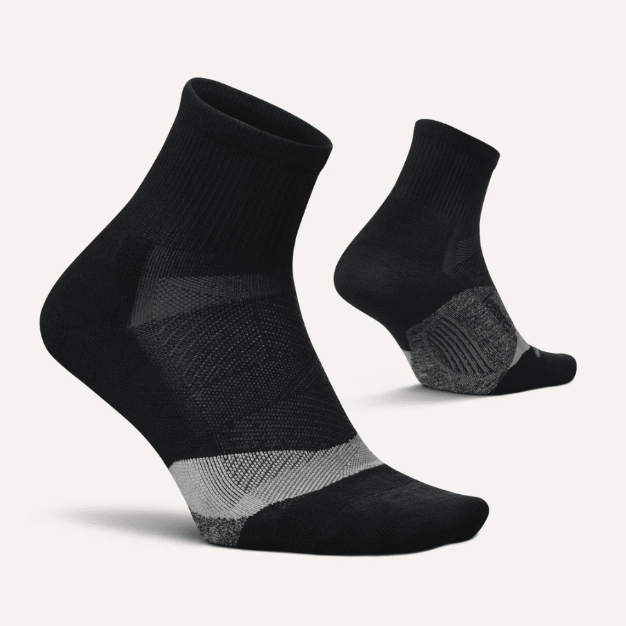 Feetures Elite Light Cushion Quarter Black Medium 840557158942 Shoe Deals Outlet