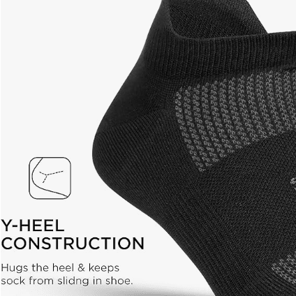 Feetures High Performance Ultra Light No Show Tab Black XL 840557112647 Shoe Deals Outlet