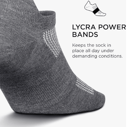 Feetures High Performance Ultra Light No Show Tab Heather Gray XL 840557112685 Shoe Deals Outlet