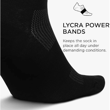 Feetures High Performance Ultra Light Quarter Black Medium 840557112128 Shoe Deals Outlet