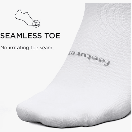 Feetures High Performance Ultra Light Quarter White Medium 840557112098 Shoe Deals Outlet