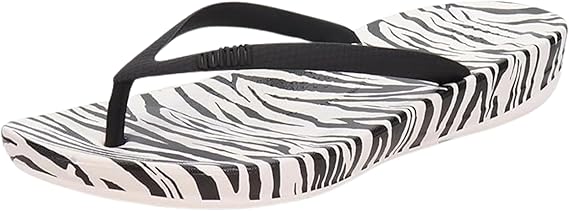 FitFlop iQushion Zebra Print Zebra Print 11 M 195305522262 Shoe Deals Outlet