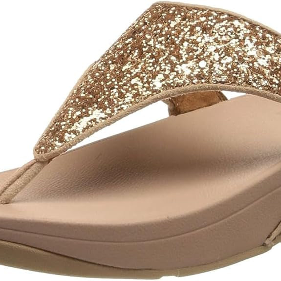 FitFlop Lulu Glitter Toe - Thongs Midnight Navy 6 M 193998235414 Shoe Deals Outlet