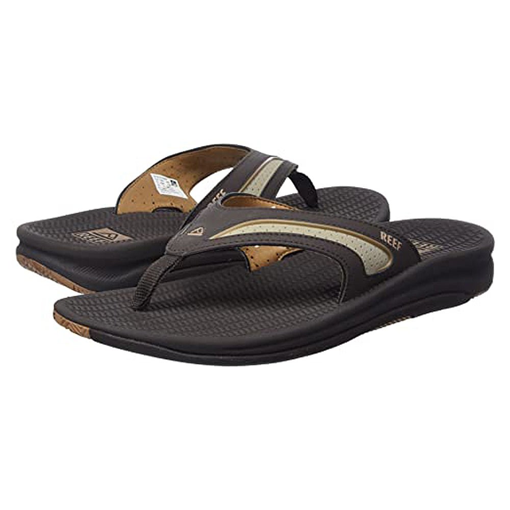 Reef Flex - Men's Dark Brown/Tan Shoe Deals Outlet