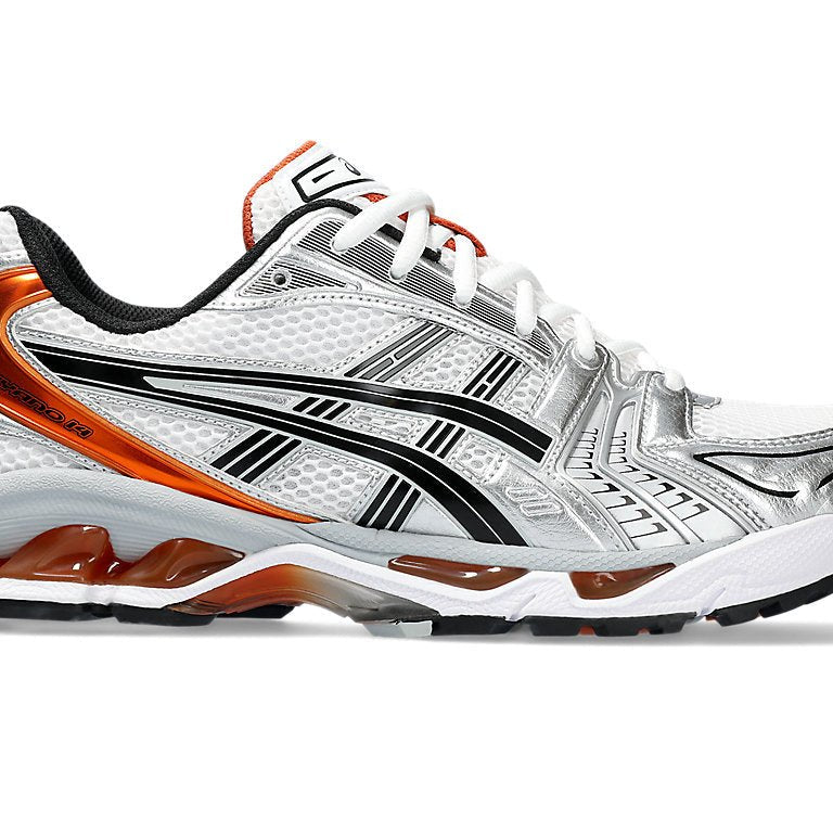 ASICS Gel - Kayano 14 - Men's White/Piquant Orange Shoe Deals Outlet