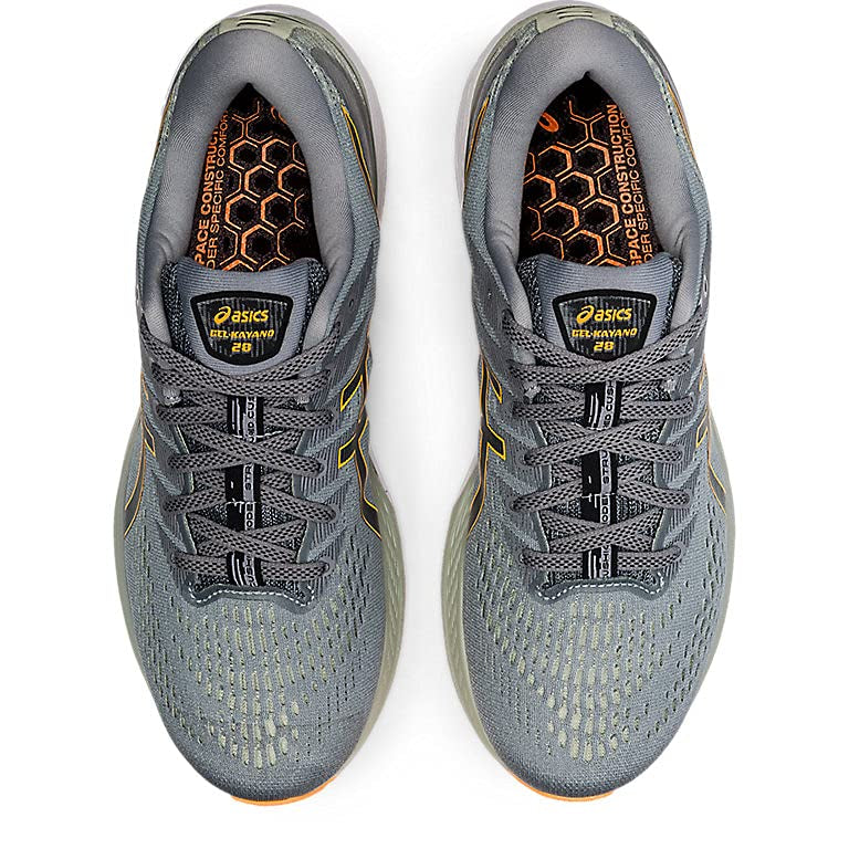 ASICS Gel Kayano 28 - Men's Sheet Rock/Orange Pop Shoe Deals Outlet