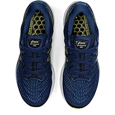 ASICS Gel Kayano 28 - Men's Thunder Blue/Glow Yellow Shoe Deals Outlet