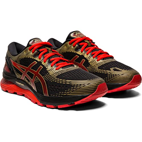 ASICS Gel - Nimbus 21 - Men's Black/Classic Red Shoe Deals Outlet