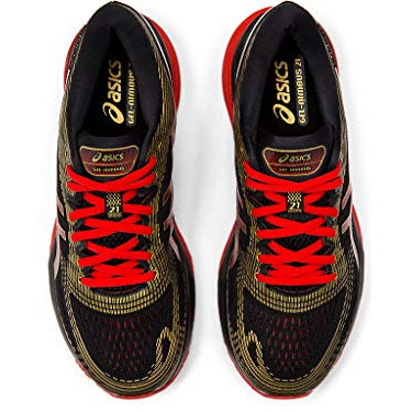 ASICS Gel - Nimbus 21 - Men's Black/Classic Red Shoe Deals Outlet