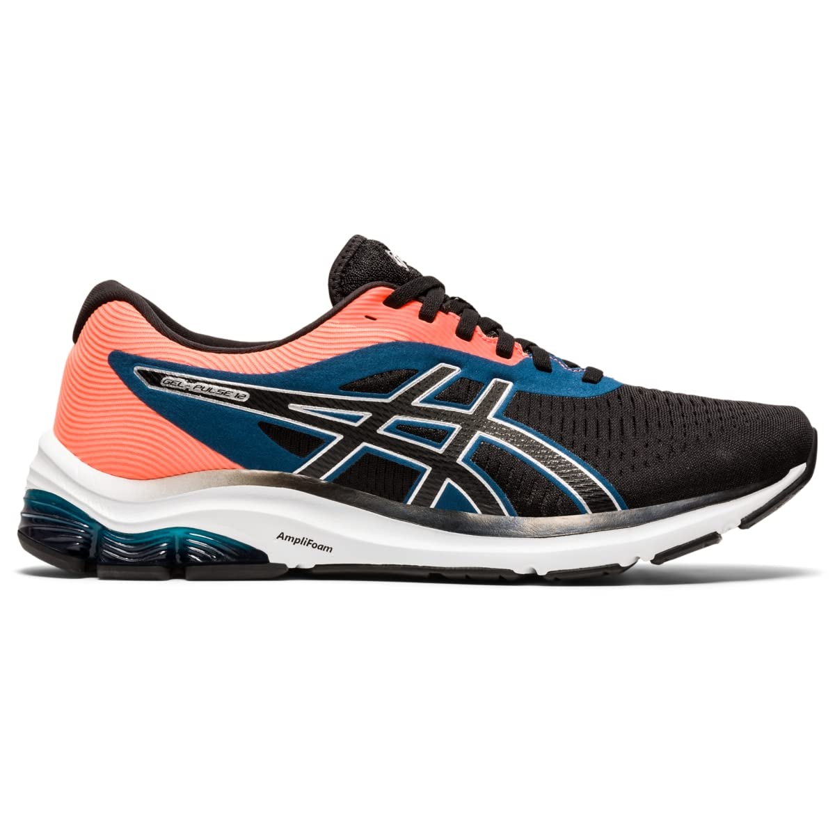 ASICS GEL - PULSE 12 - Men's Black/Pure Silver Shoe Deals Outlet