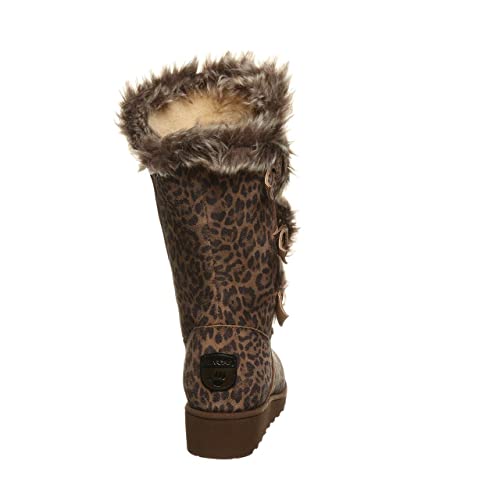 BEARPAW Genevieve Boots - Women's Leopard Shoe Deals Outlet