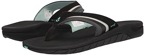 Reef Girls Slap 3 - Women's Black/Black/Aqua Shoe Deals Outlet