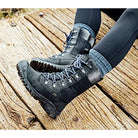 KEEN Greta Tall Winter WP - Women's Black/Black Plaid Shoe Deals Outlet