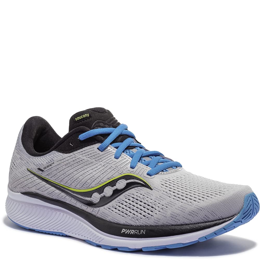 Saucony Guide 14 - Men's Alloy/Blue Shoe Deals Outlet