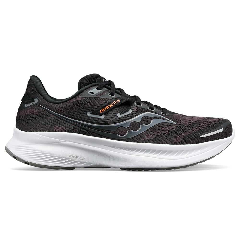 Saucony Guide 16 - Men's Black/White Shoe Deals Outlet