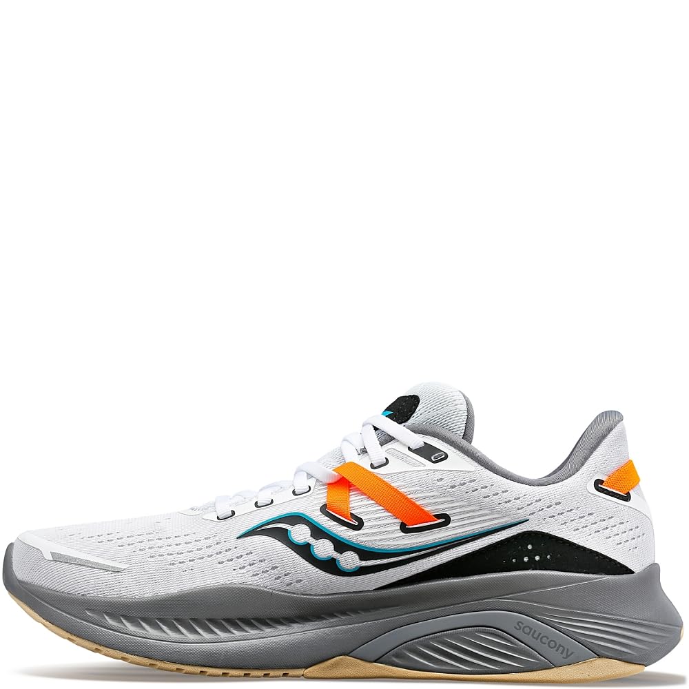 Saucony Guide 16 - Men's White/Gravel Shoe Deals Outlet