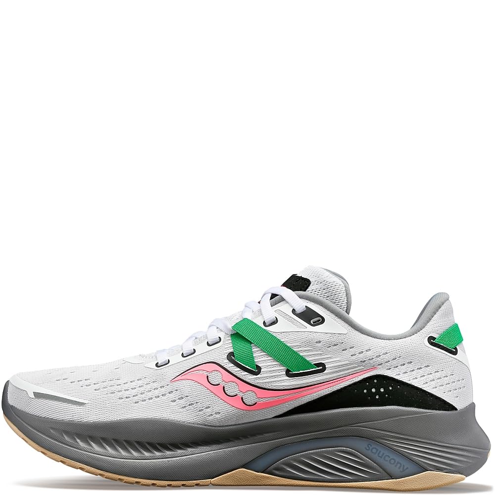 Saucony Guide 16 - Women's White/Gravel Shoe Deals Outlet