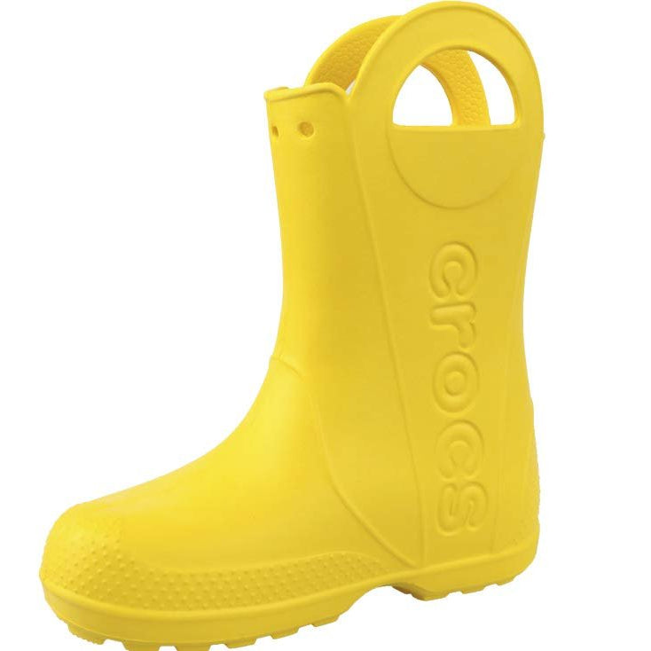 Crocs Handle It Rain Boot - Kids Yellow Shoe Deals Outlet