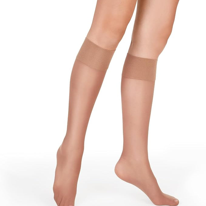 Hanes Silk Reflections Plus Knee Highs Little Color OS 12036616018 Shoe Deals Outlet