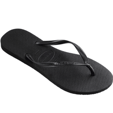 Havaianas Slim Sandals Black 11/12 M 7893249595573 Shoe Deals Outlet