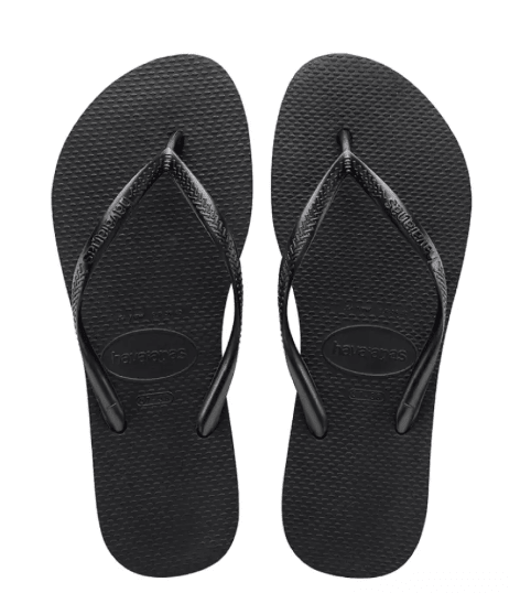 Havaianas Slim Sandals Black 11/12 M 7893249595573 Shoe Deals Outlet