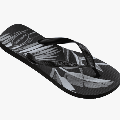Havaianas Slim Sandals White / Black Men's 9/10 / Women's 11/12 M 7893249248776 Shoe Deals Outlet