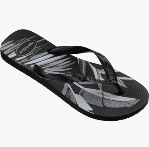 Havaianas Slim Sandals White / Black Men's 9/10 / Women's 11/12 M 7893249248776 Shoe Deals Outlet