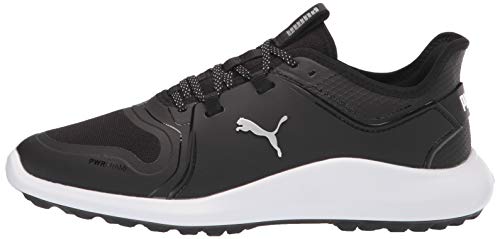 PUMA Ignite Fasten8 Pro Golf Shoe - Men's Black/Silver/White Shoe Deals Outlet