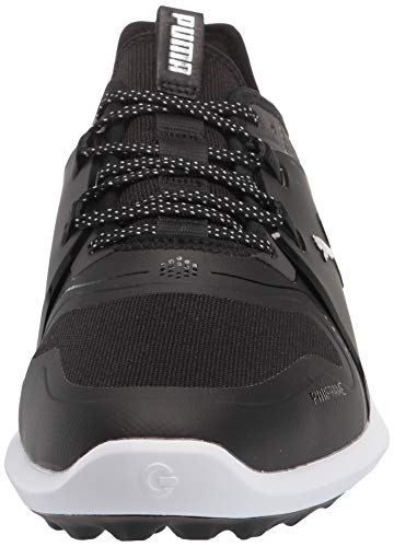 PUMA Ignite Fasten8 Pro Golf Shoe - Men's Black/Silver/White Shoe Deals Outlet