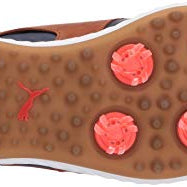 PUMA Ignite PWRADAPT Caged Crafted Golf Shoes - Men's Peacoat - leather Brown - puma Team Gold Shoe Deals Outlet