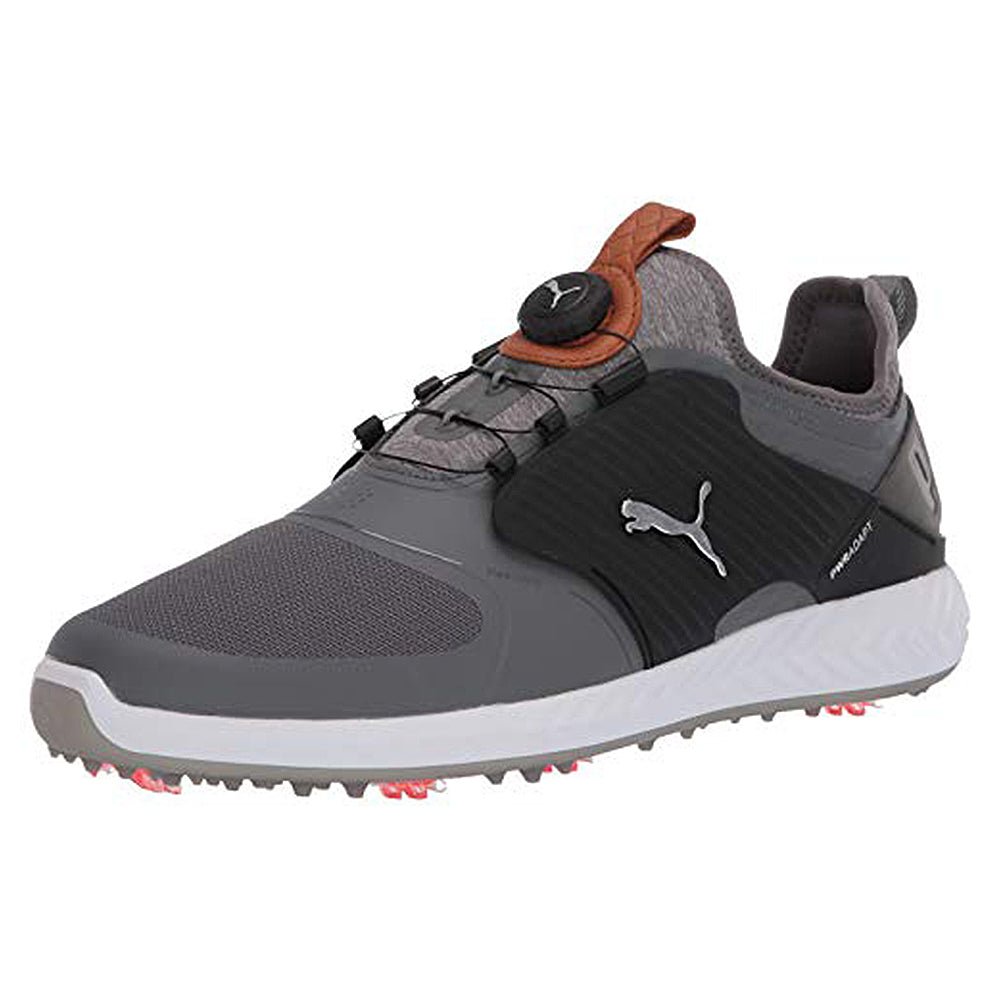 PUMA Golf Ignite Pwradapt Caged Golf - Men's Quiet Shade - bronze - puma Black Shoe Deals Outlet