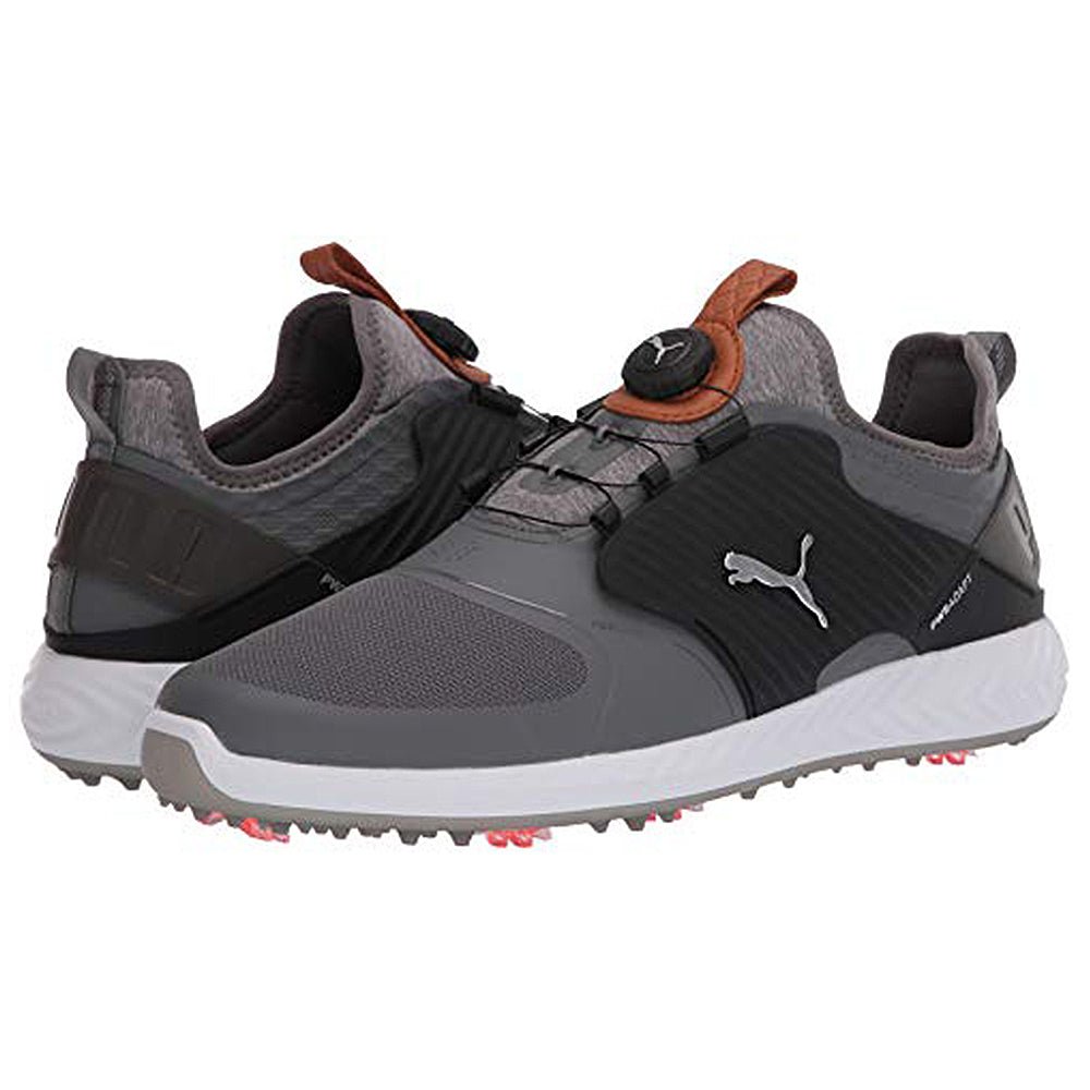 PUMA Golf Ignite Pwradapt Caged Golf - Men's Quiet Shade - bronze - puma Black Shoe Deals Outlet