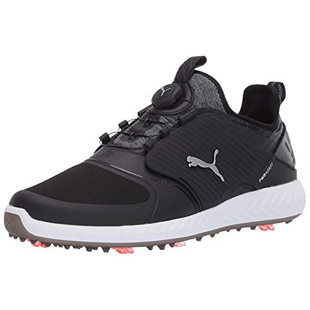 PUMA Ignite Pwradapt Caged Golf - Men's Puma Black - puma Silver - puma Black Shoe Deals Outlet