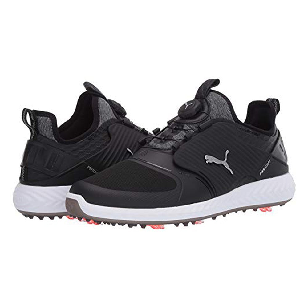 PUMA Ignite Pwradapt Caged Golf - Men's Puma Black - puma Silver - puma Black Shoe Deals Outlet