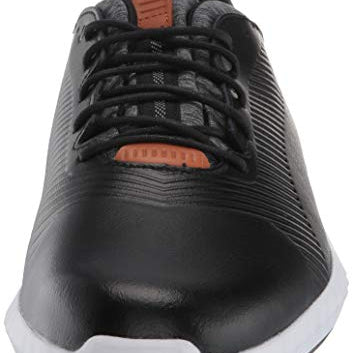 PUMA Ignite PWRADAPT Leather 2.0 Golf Shoes - Men's Black Shoe Deals Outlet
