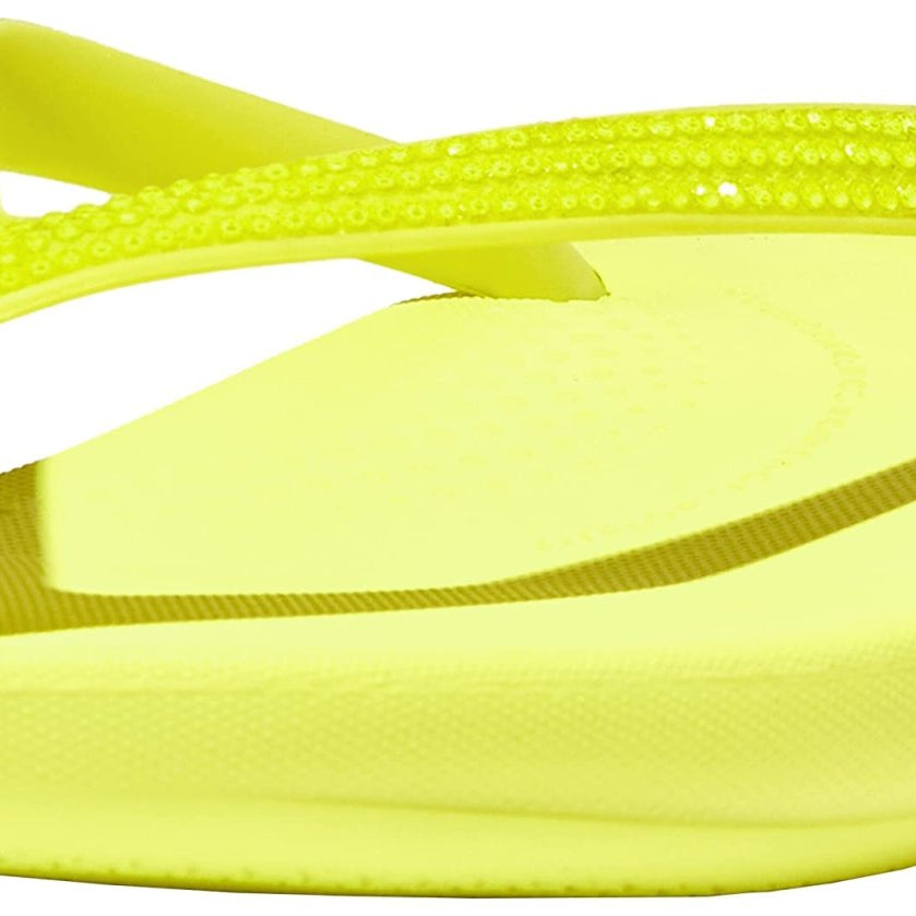 FitFlop IQushion Ergonomic Flip - Flops - Women's Electric Yellow Shoe Deals Outlet