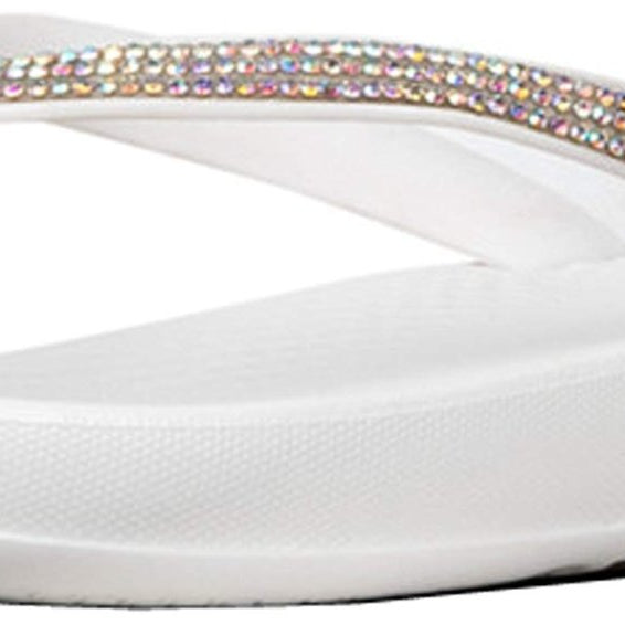 FitFlop IQushion Ergonomic Flip - Flops - Women's Urban White Shoe Deals Outlet