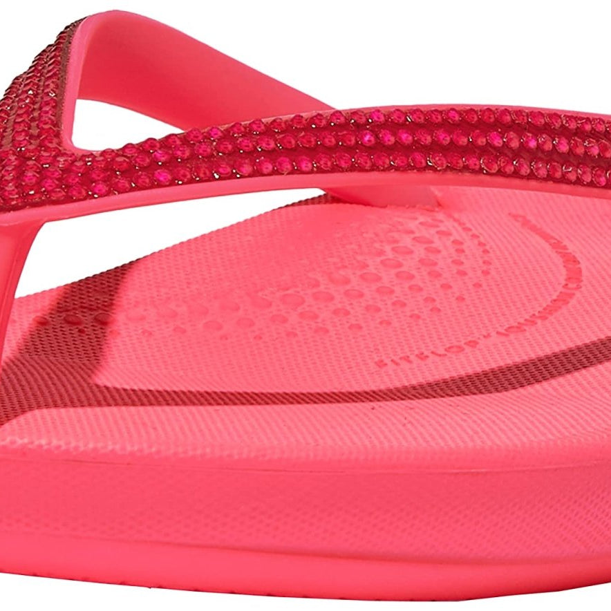 FitFlop IQushion Ergonomic Flip - Flops - Women's Pop Pink Shoe Deals Outlet