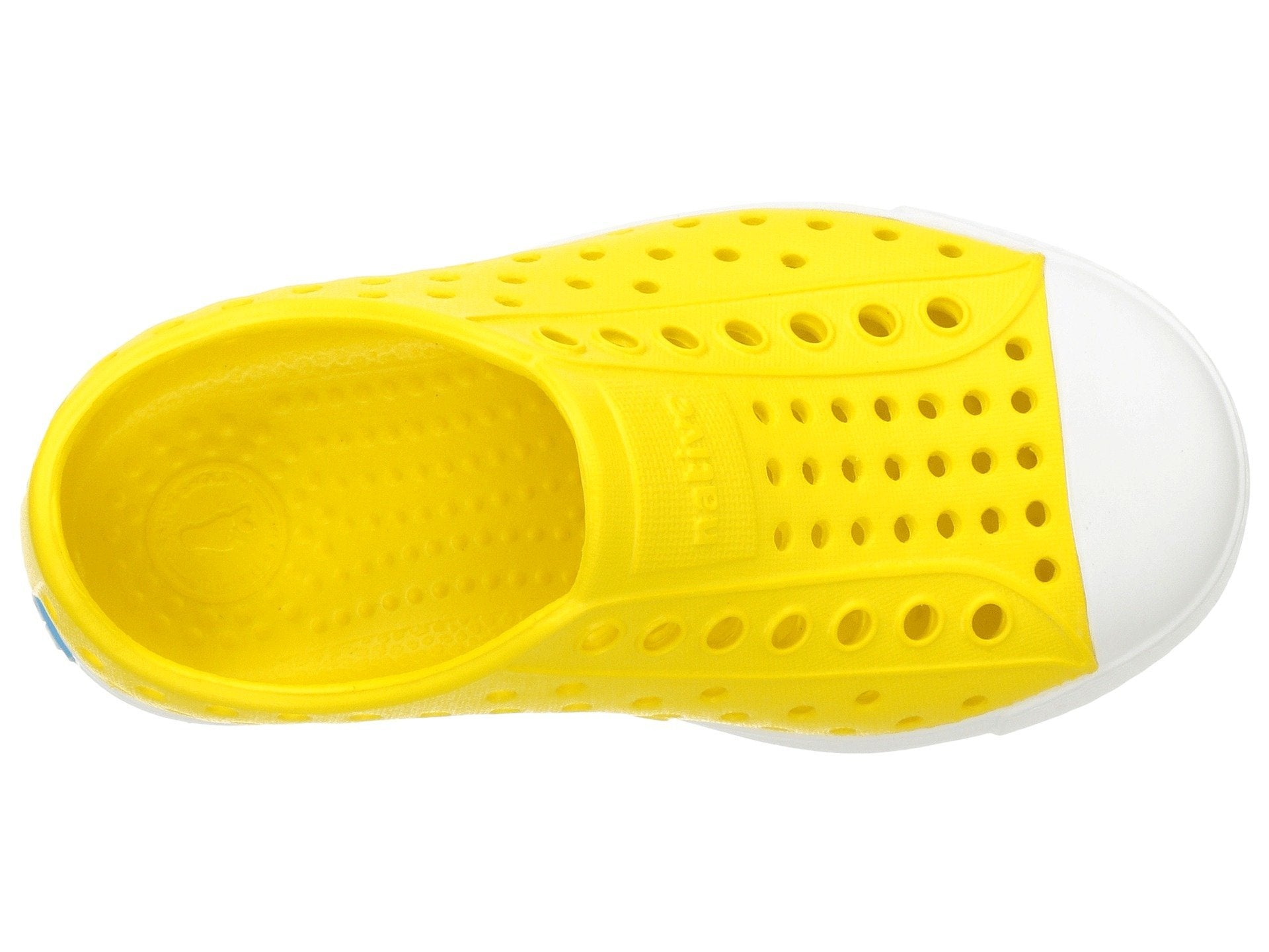 Native Shoes Kids Jefferson - Kids Crayon Yellow/Shell White Shoe Deals Outlet